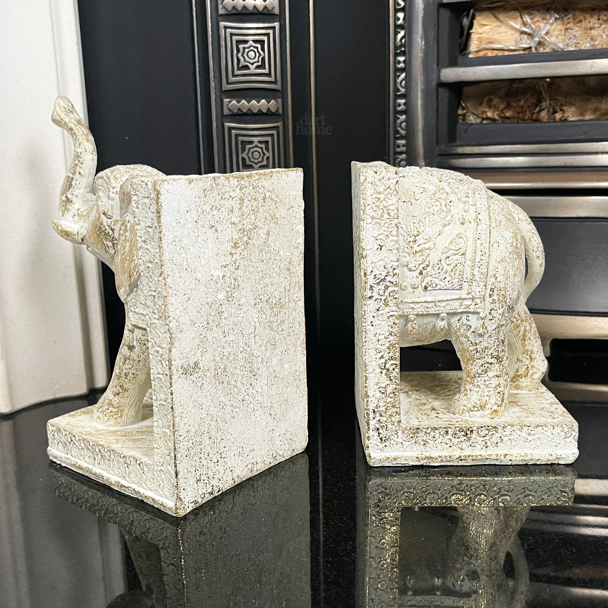 Set Of 2 Indian Elephant Bookends