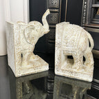 Set Of 2 Indian Elephant Bookends