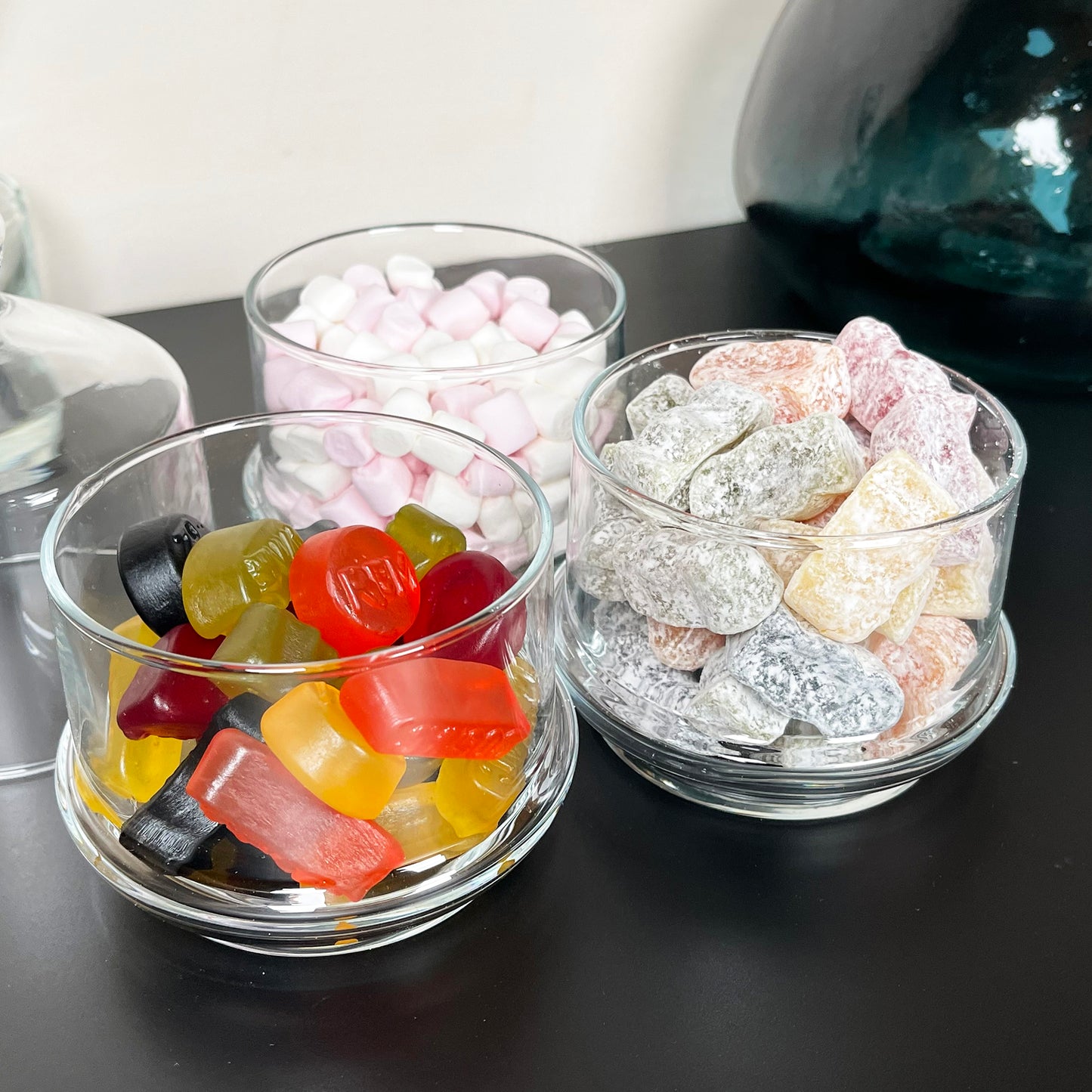 Stackable 3 Tier Glass Sweets Dishes