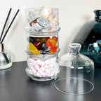 Stackable 3 Tier Glass Sweets Dishes
