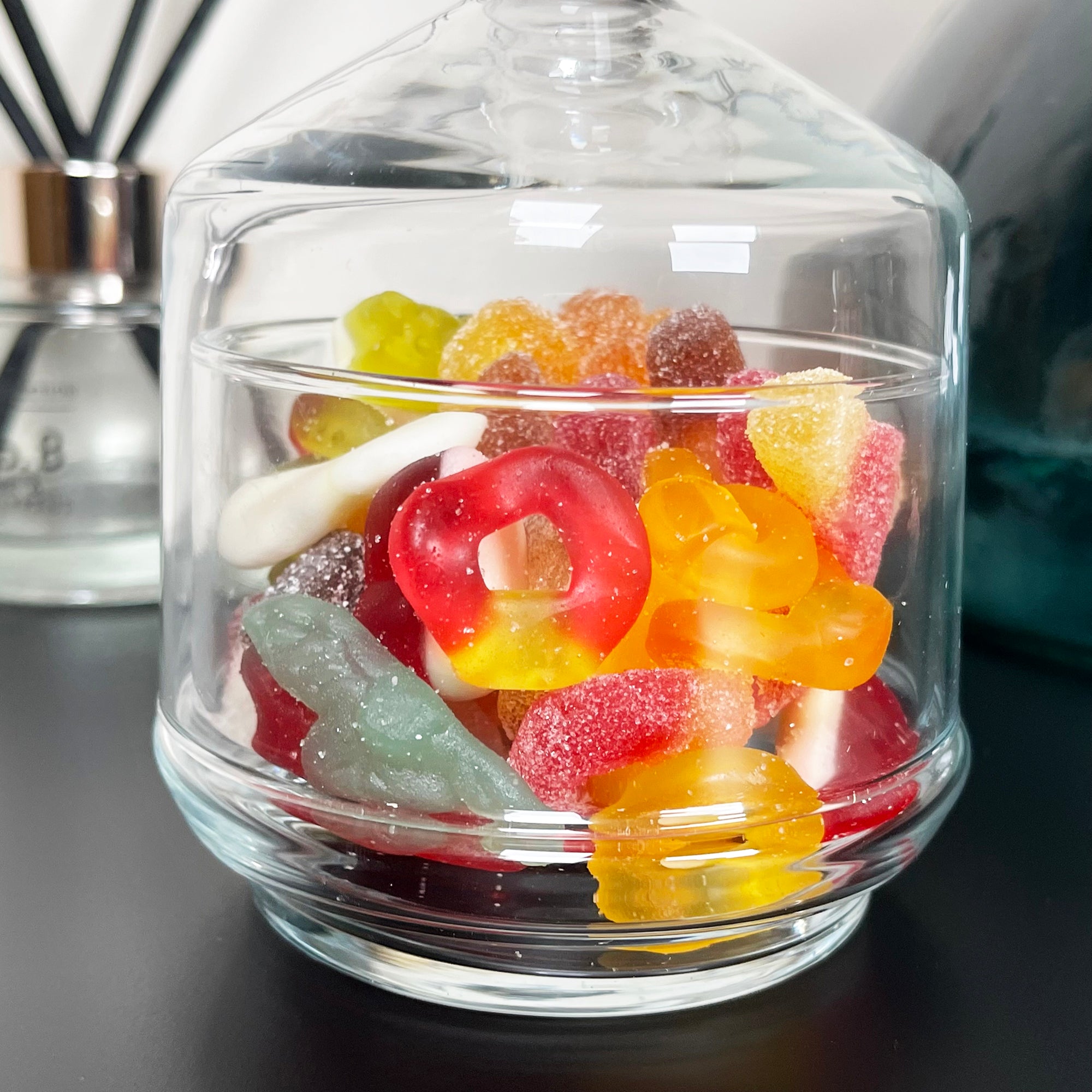 Glass Sweets Dish With Lid