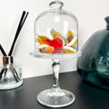 Glass Stemmed Sweets Stand With Lid