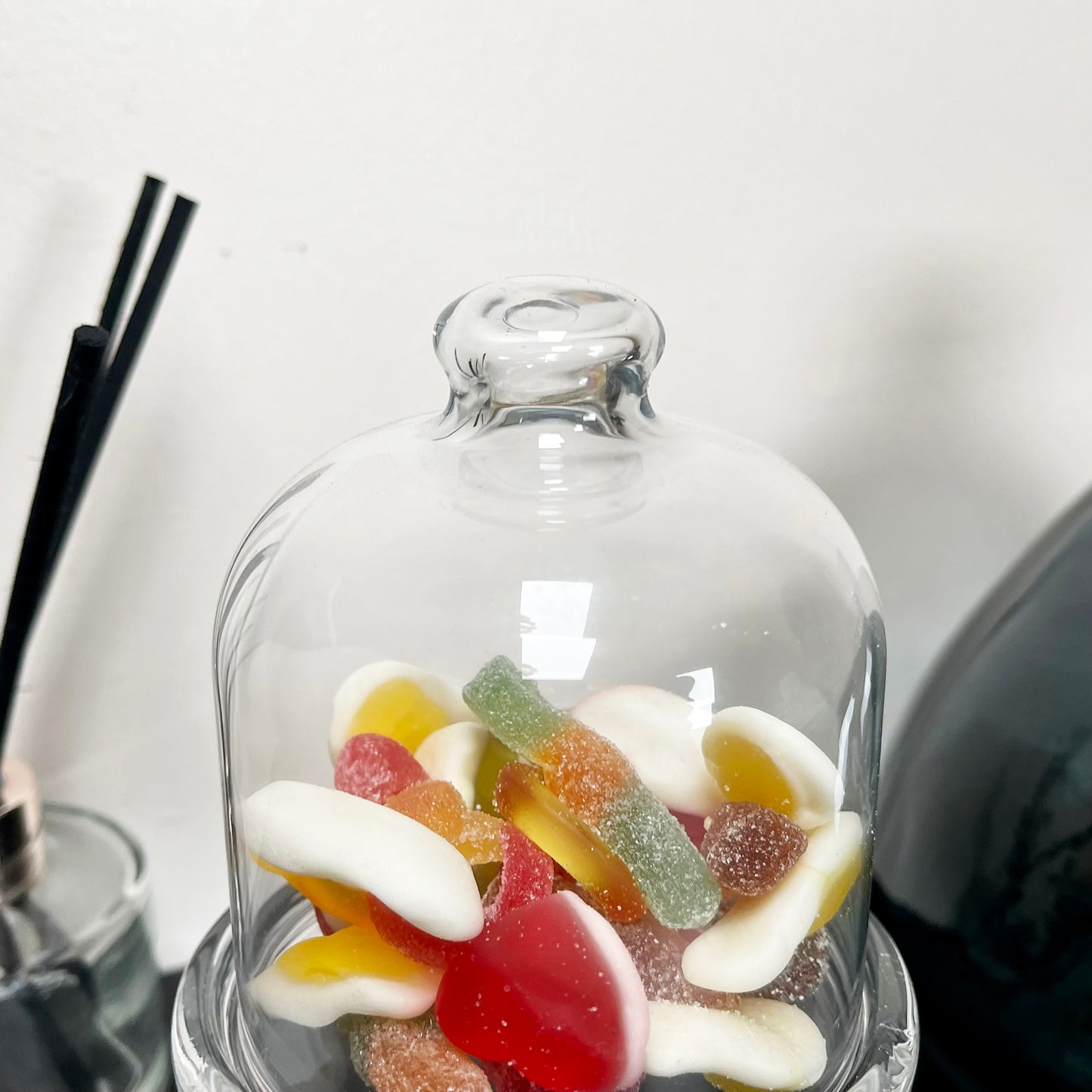 Glass Stemmed Sweets Stand With Lid