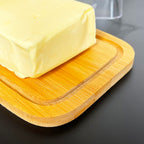 Bamboo Butter Dish Plastic Cover Lid
