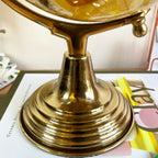 World Globe On Vintage Gold Stand