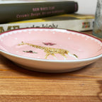 Round Pink Giraffe Trinket Dish