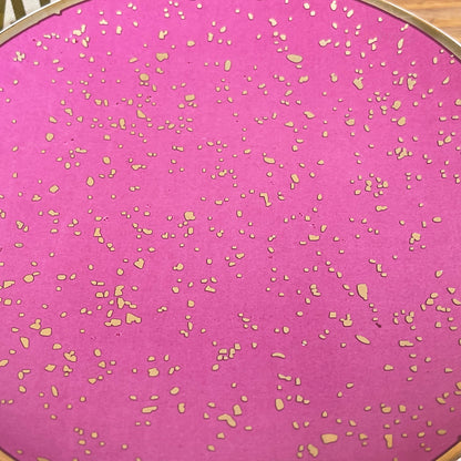 Pink & Speckled Gold Trinket Dish