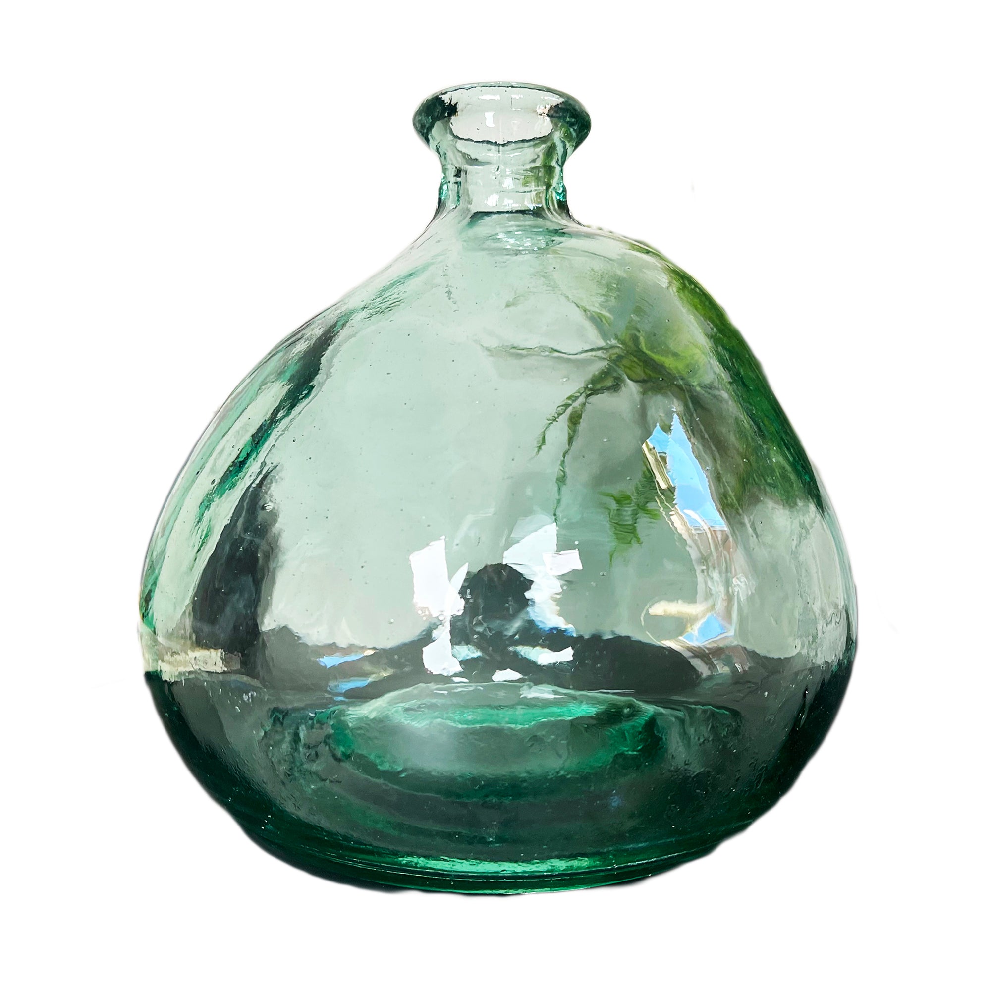Recycled Glass Clear Bubble Vase