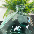 Recycled Glass Clear Bubble Vase