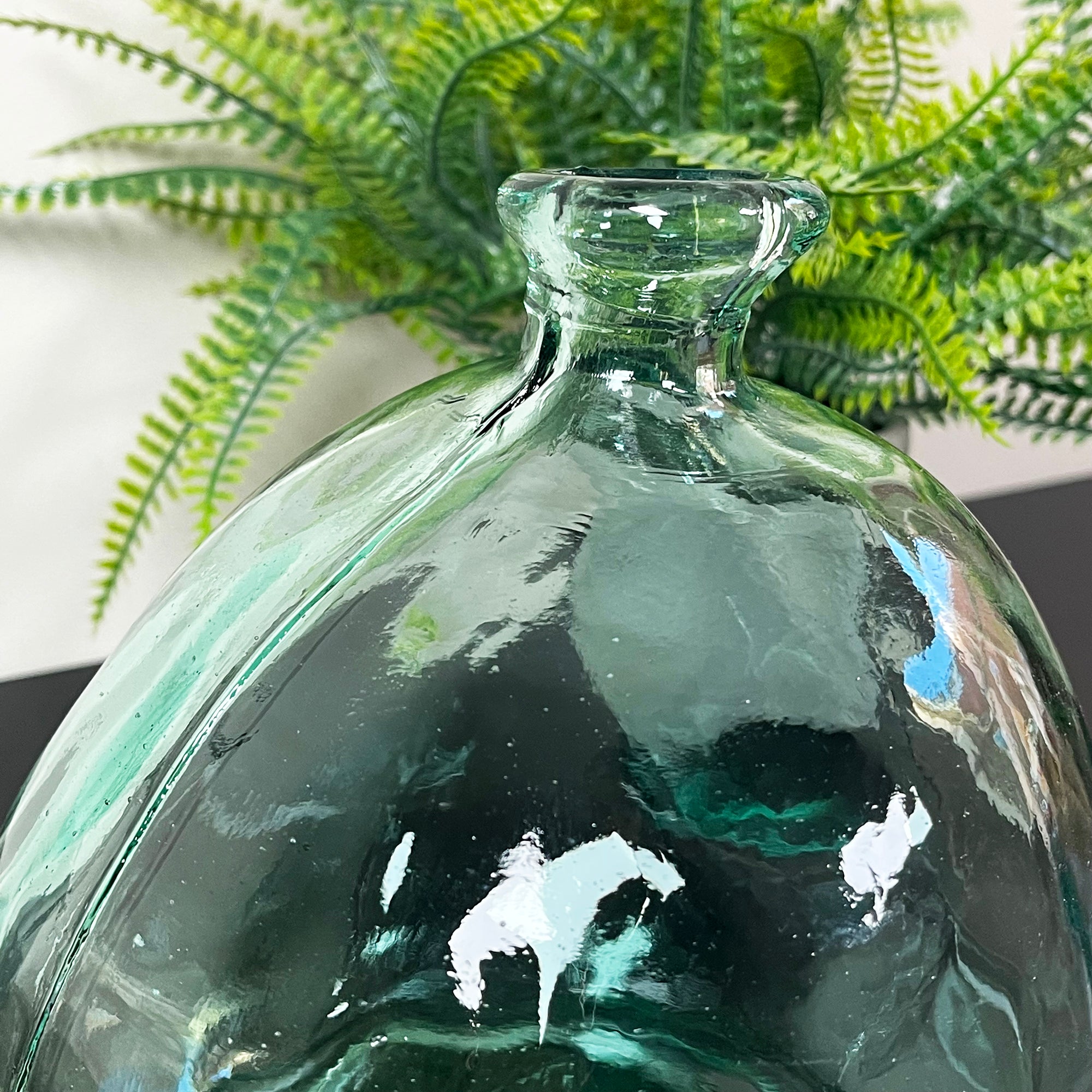Recycled Glass Clear Bubble Vase
