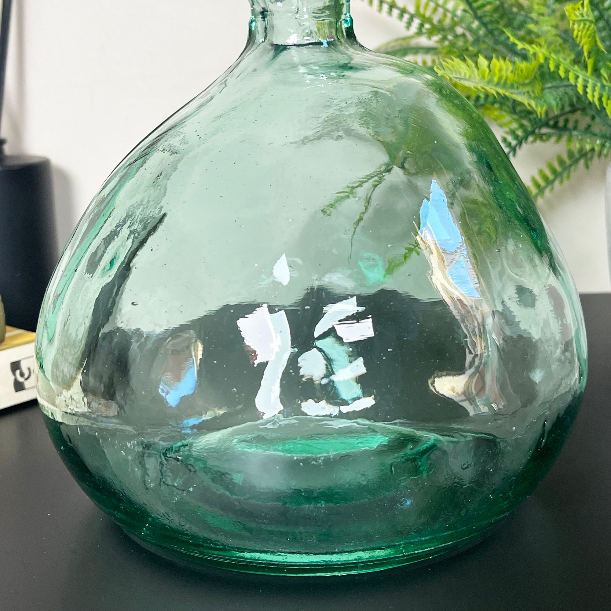 Recycled Glass Clear Bubble Vase