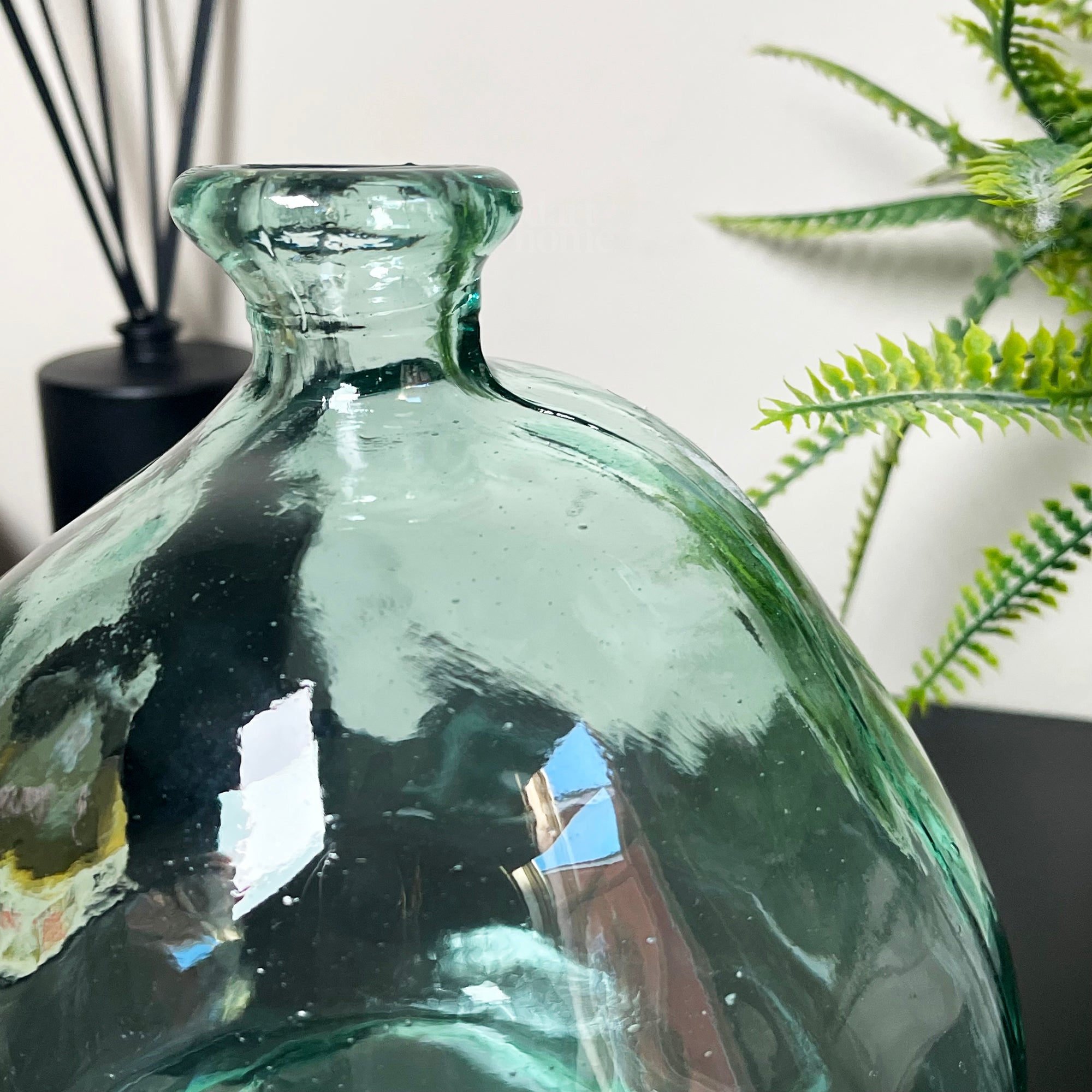 Recycled Glass Clear Bubble Vase