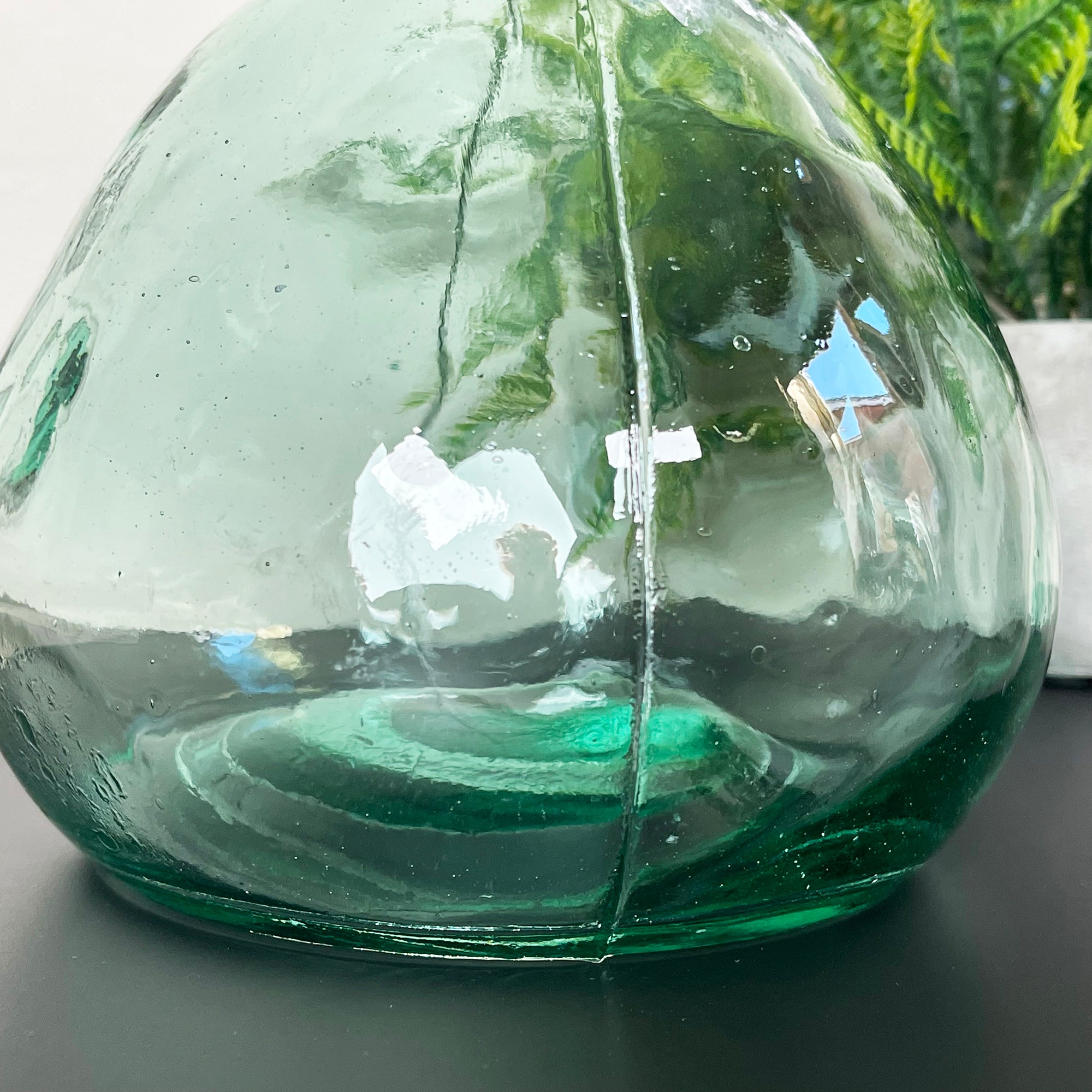 Recycled Glass Clear Bubble Vase