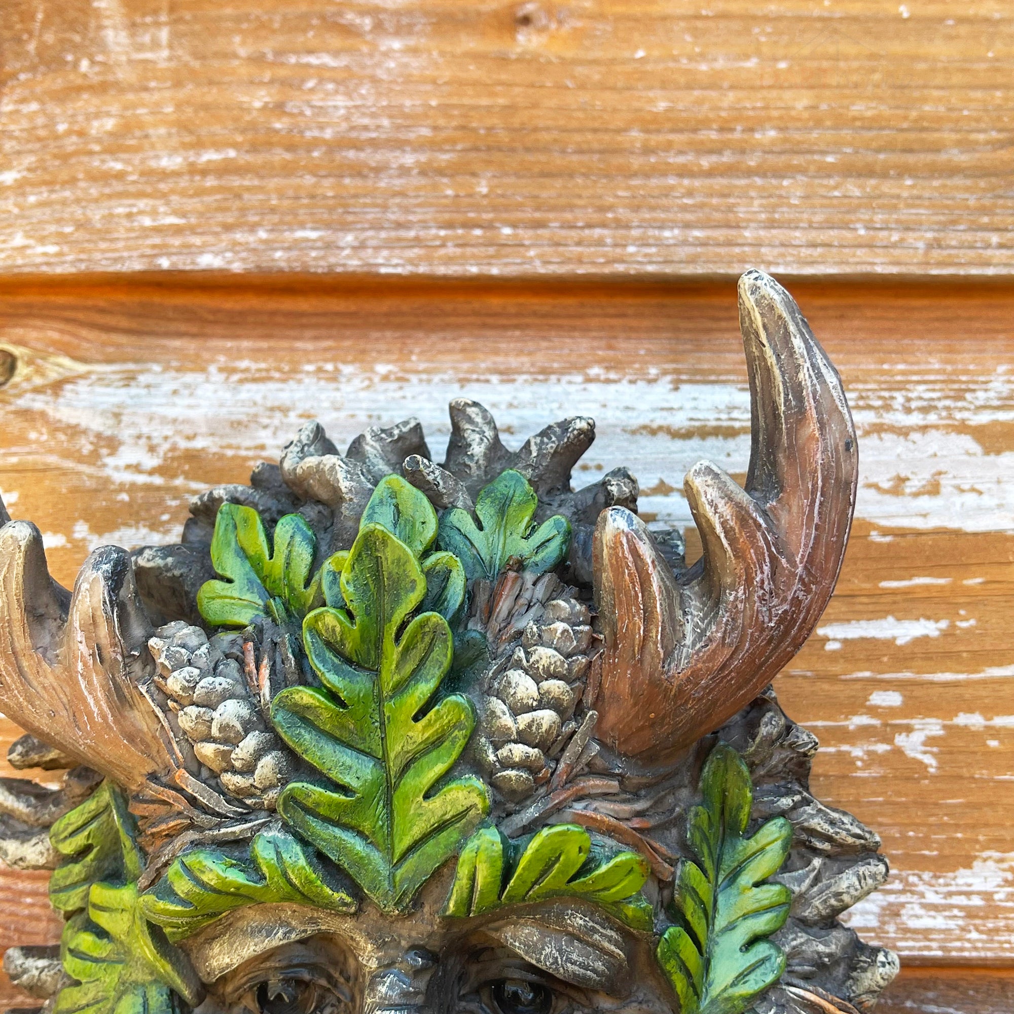 Resin Green Man Wall Plaque