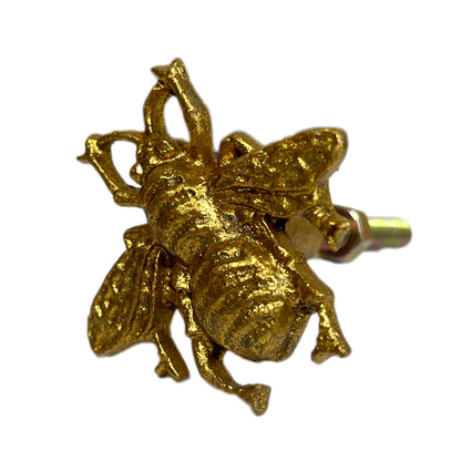 Pack Of 4 Antique Gold Bee Door Knobs