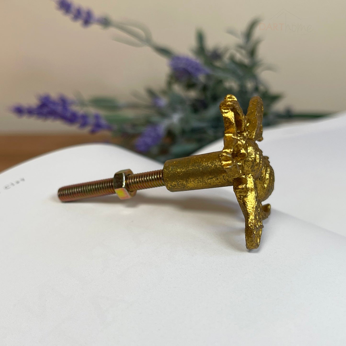 Pack Of 4 Antique Gold Bee Door Knobs