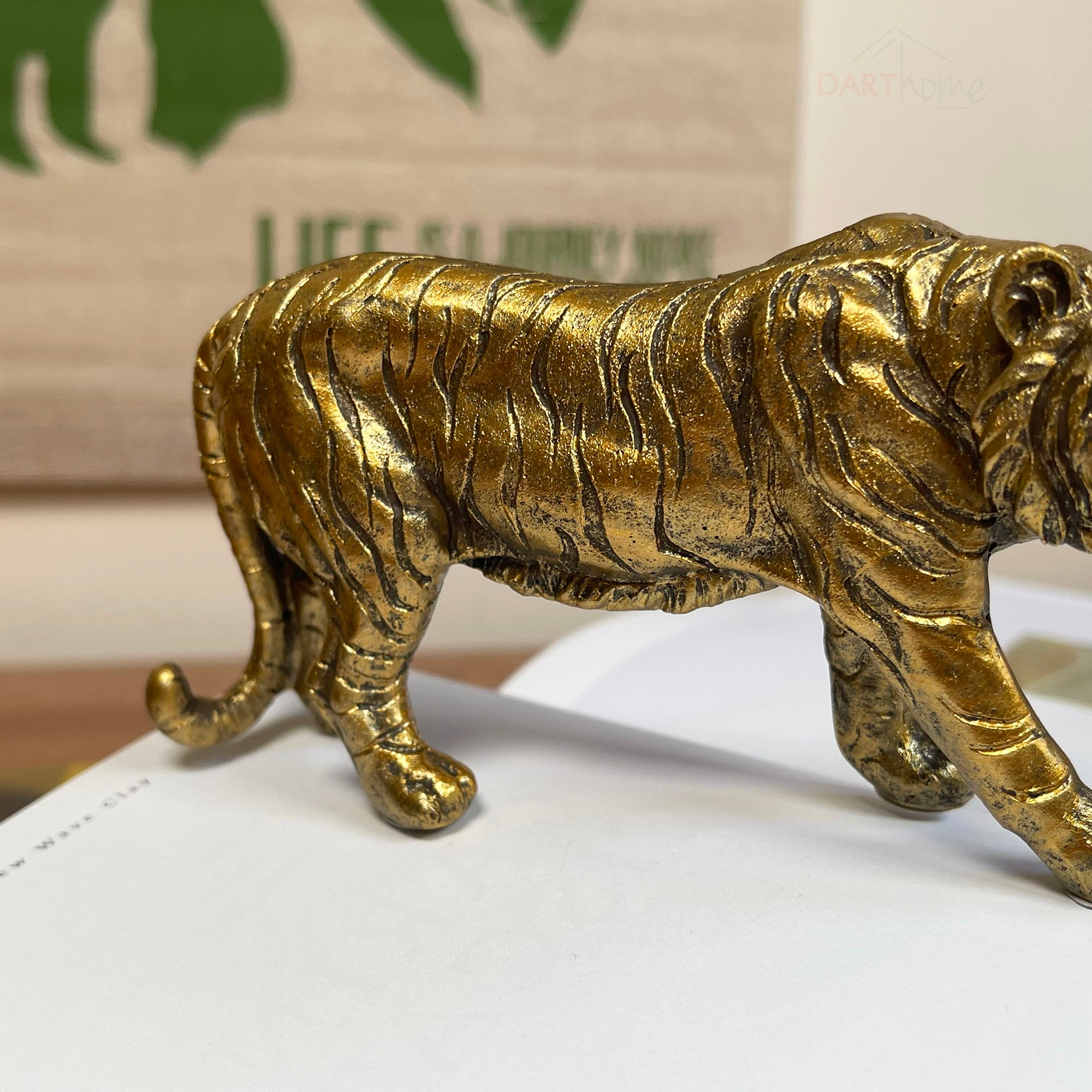 Standing Gold Tiger Ornament