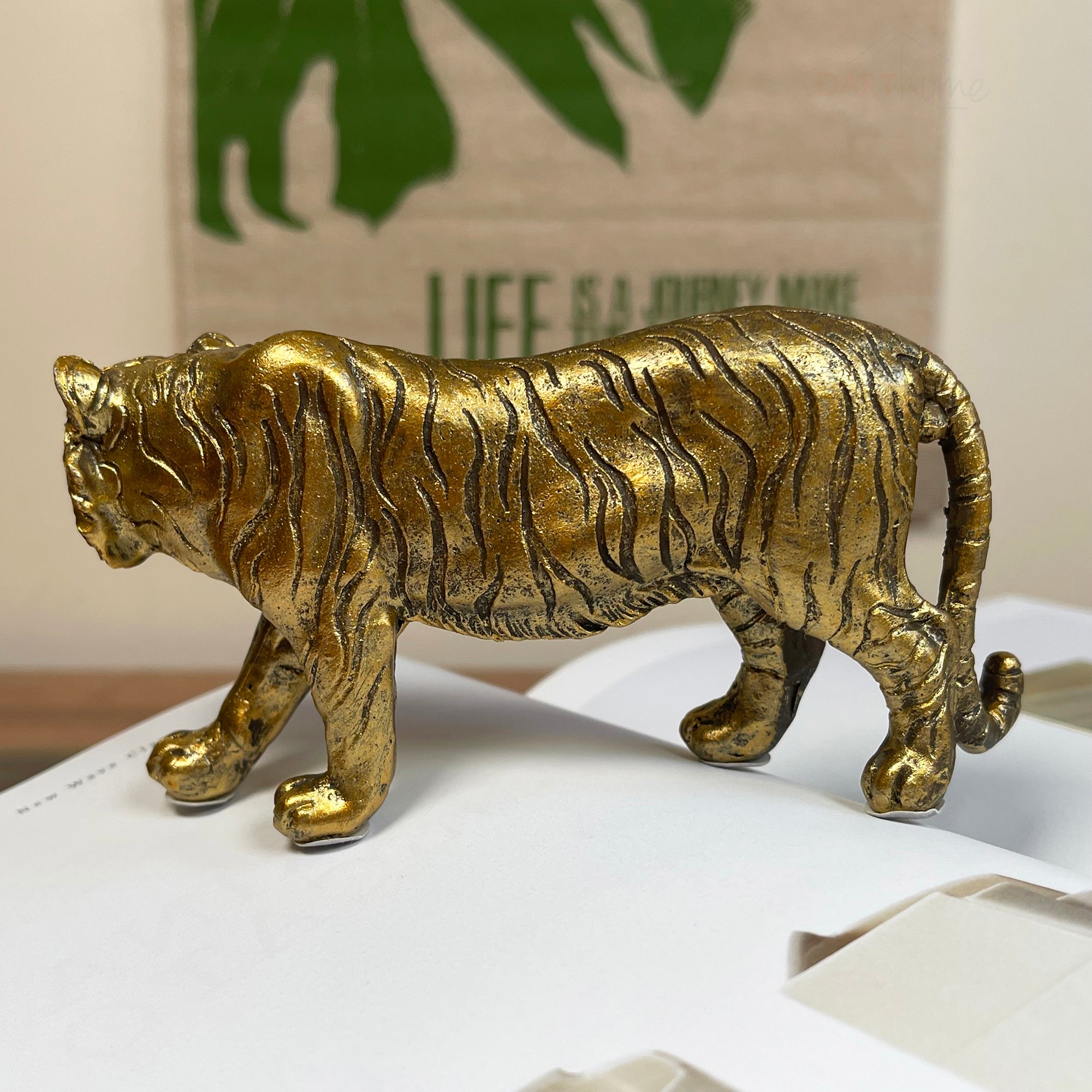 Standing Gold Tiger Ornament