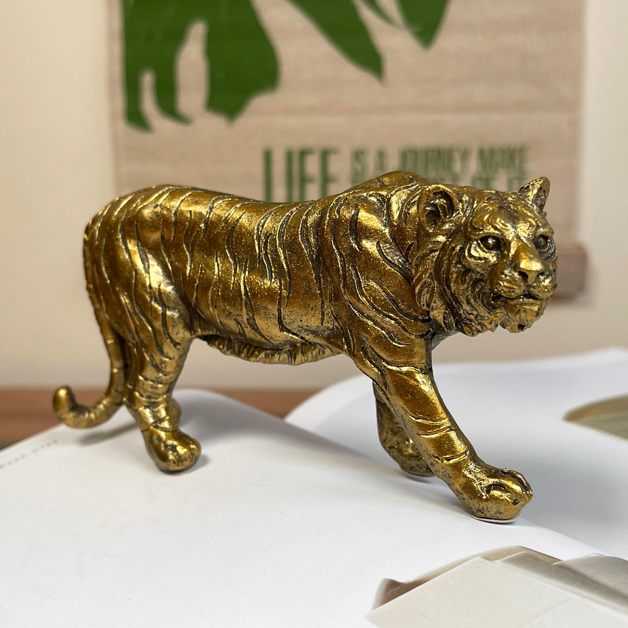 Standing Gold Tiger Ornament