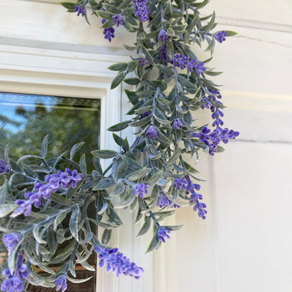 Artificial Lavender Wreath