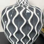 Grey Wave Pattern Serenity Vase
