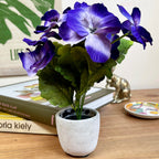 Artificial Purple Pansy In Pot