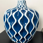 Blue Wave Pattern Serenity Vase