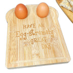 Toastförmiges Eierbecher-Frühstücksbrett