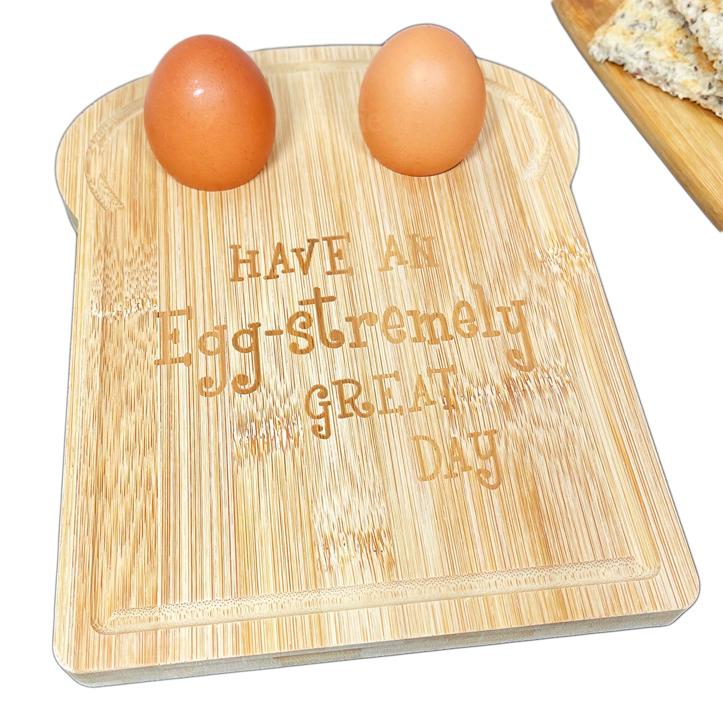 Toast Shaped Egg Cup Breakfast Board