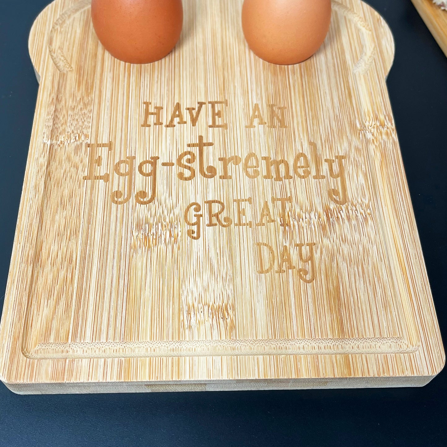 Toast Shaped Egg Cup Breakfast Board