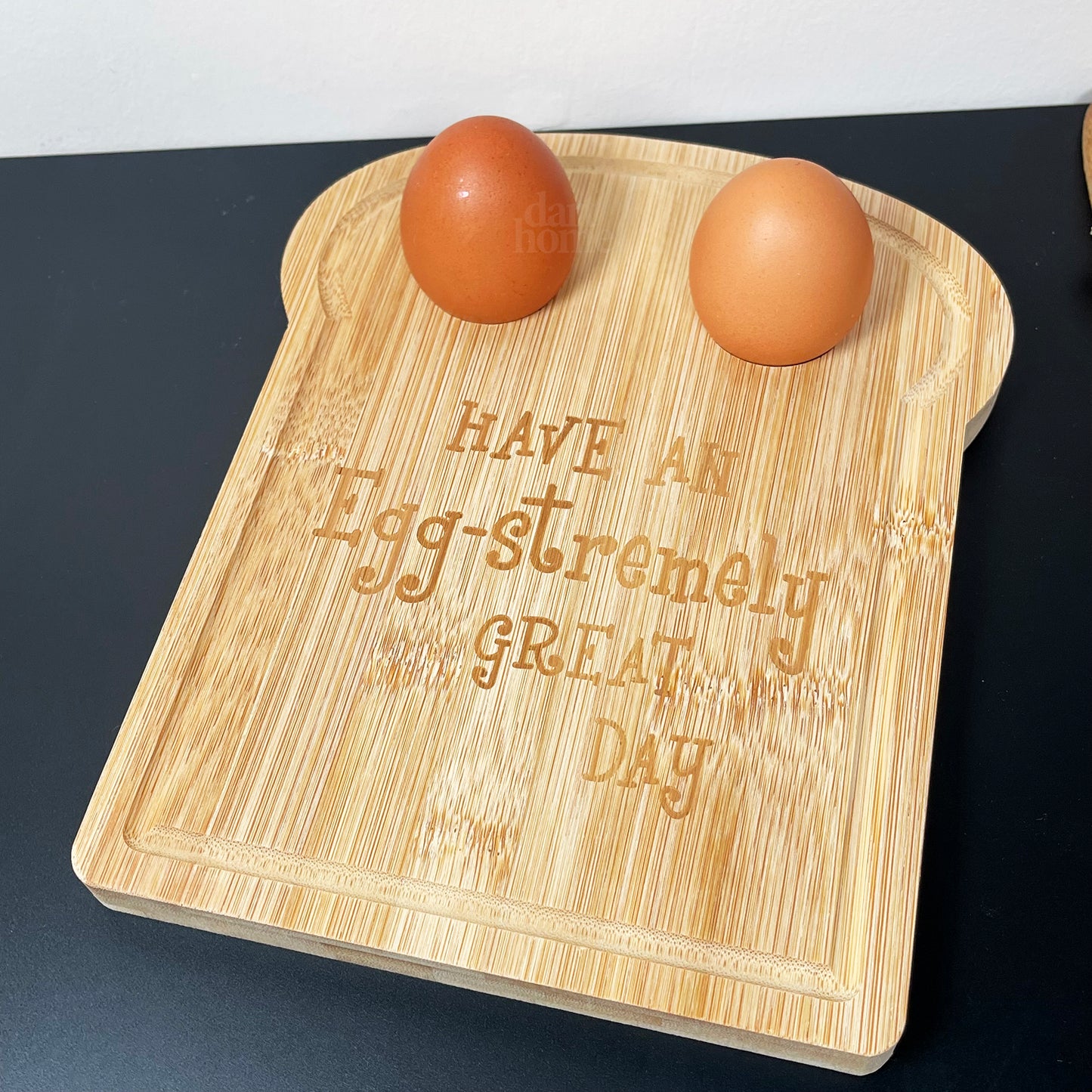 Toast Shaped Egg Cup Breakfast Board