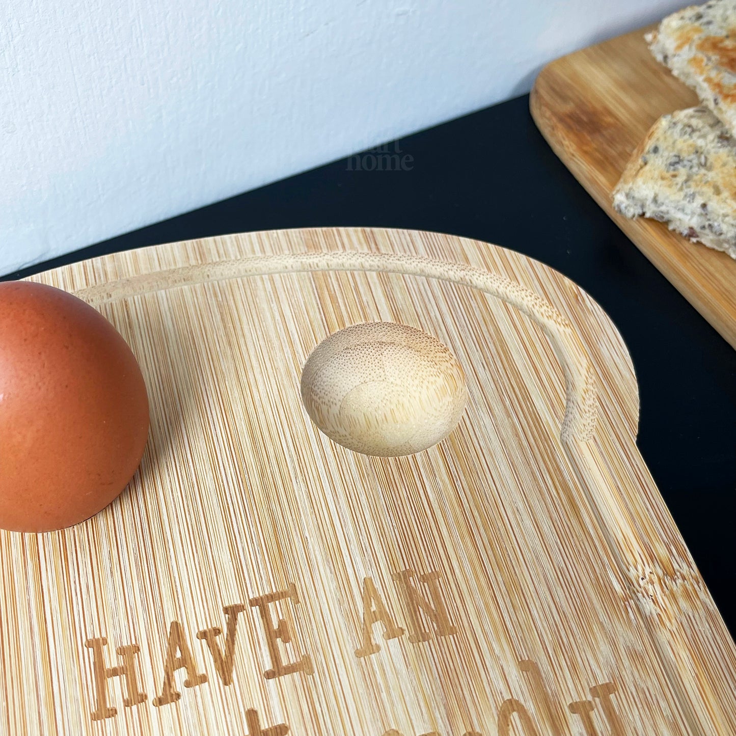 Toast Shaped Egg Cup Breakfast Board