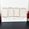 Our Big Day Wedding Countdown Flip Calendar