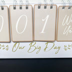 Our Big Day Wedding Countdown Flip Calendar