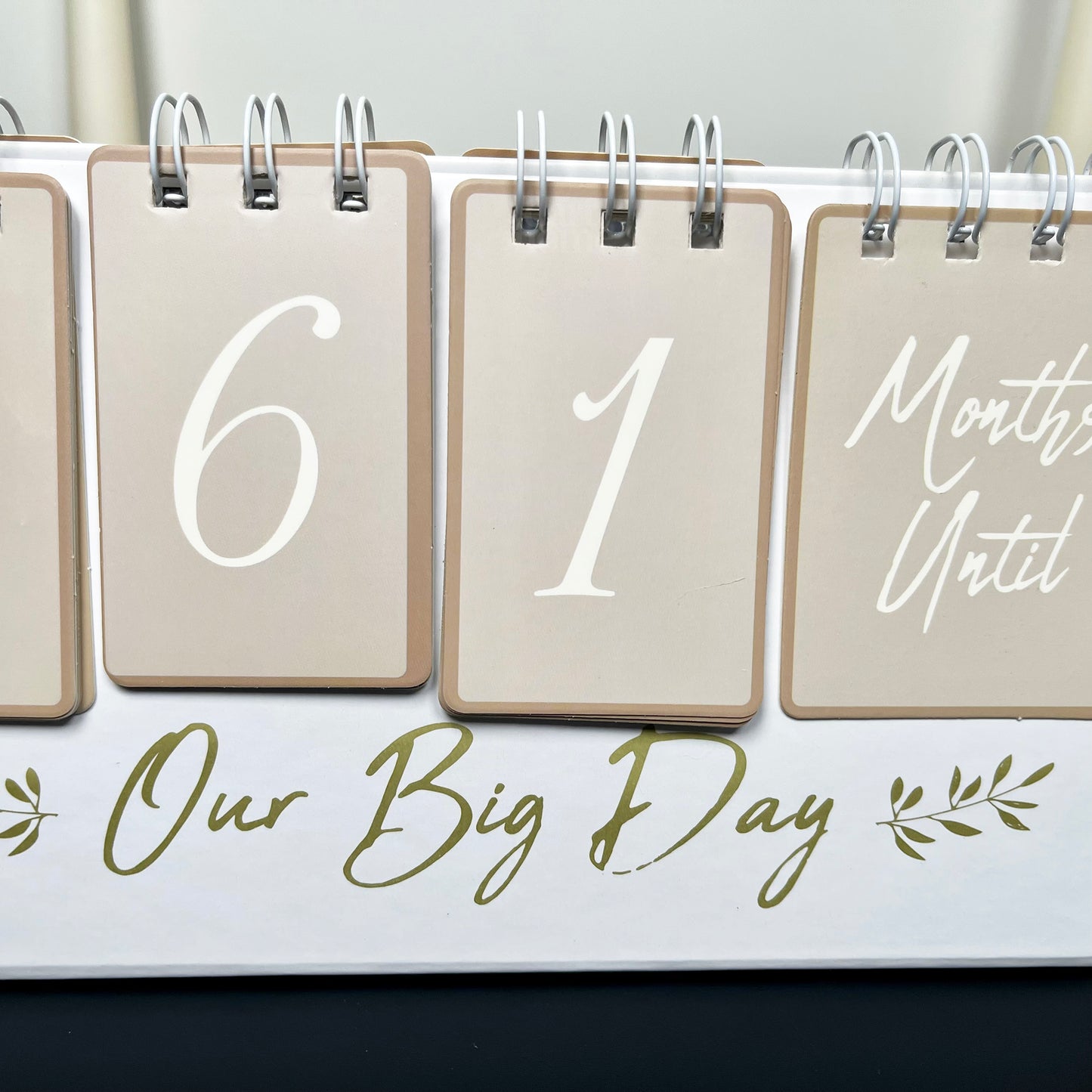 Our Big Day Wedding Countdown Flip Calendar