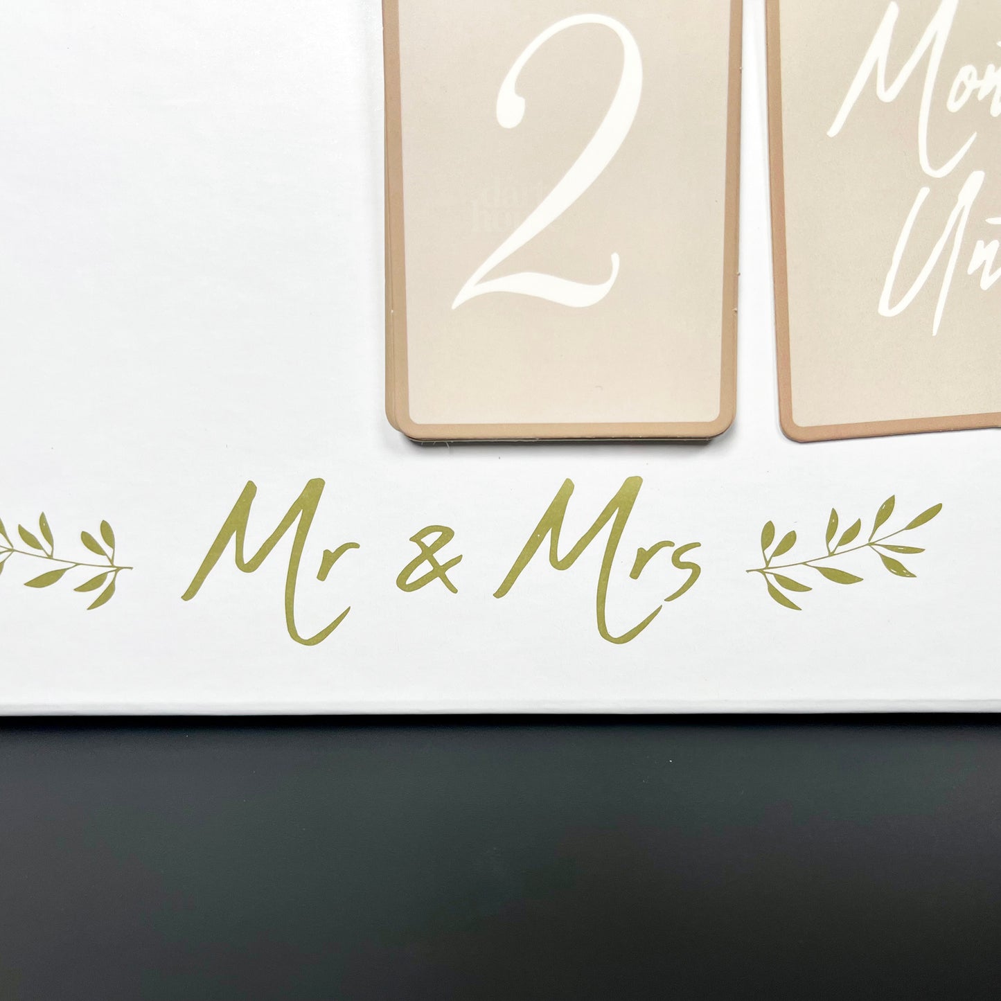 Mr & Mrs Wedding Countdown Flip Calendar