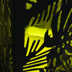 Set Of 2 LED Leaf Hurricane Lanterns