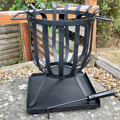 50cm Black Steel Fire Basket