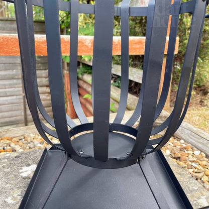 50cm Black Steel Fire Basket