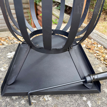 50cm Black Steel Fire Basket