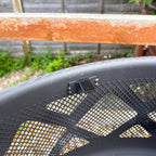 61 cm tiefe Feuerstelle aus Stahl mit Deckel