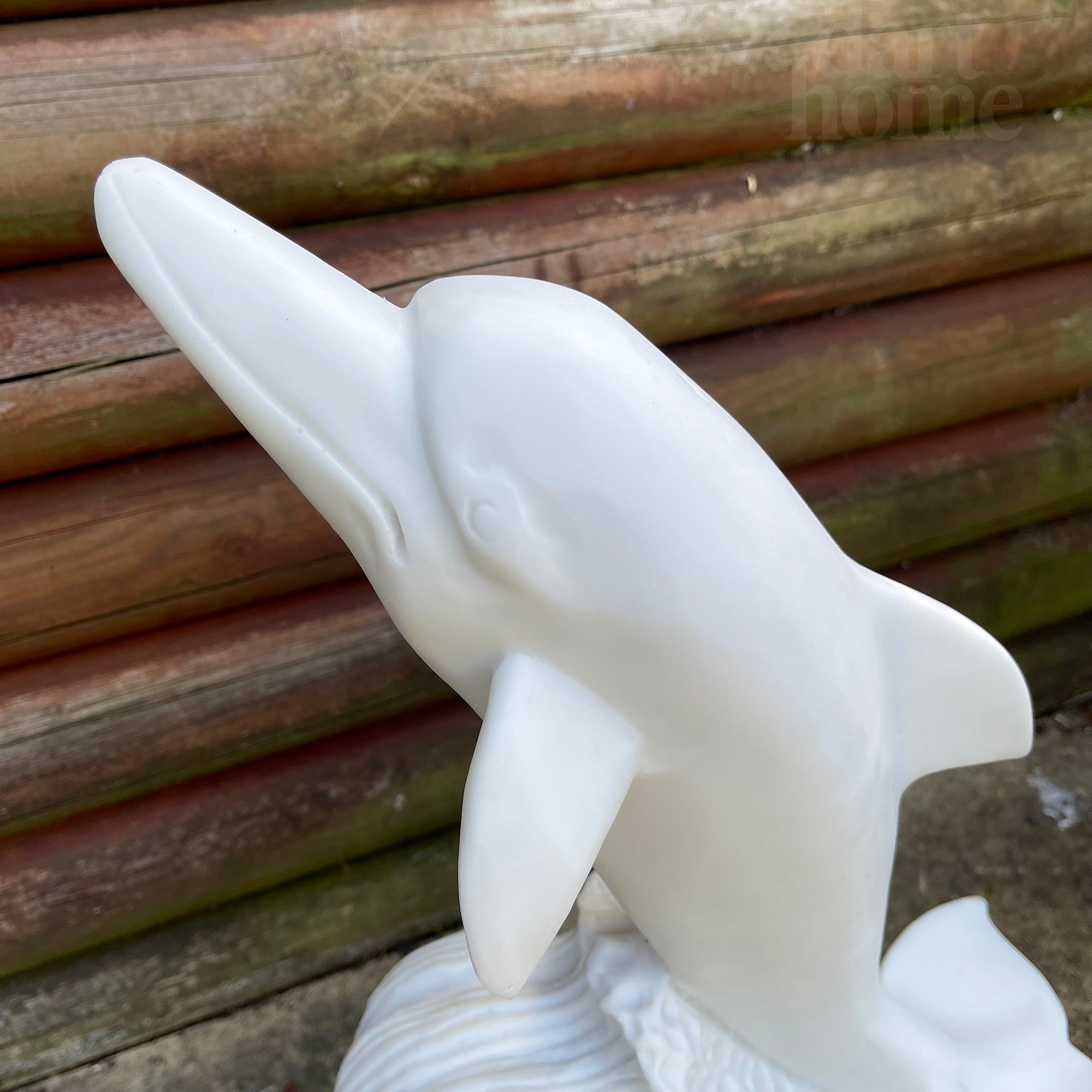 White Dolphin Garden Ornament - Marble Resin