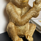 Gold Up Yours Monkey Ornament