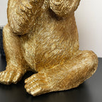 Gold Up Yours Monkey Ornament