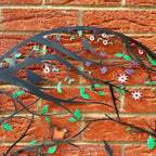 Woodland Wildlife Metal Wall Art - Coloured Finish