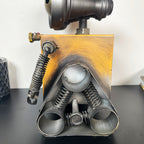 Gelbe quadratische Roboteruhr