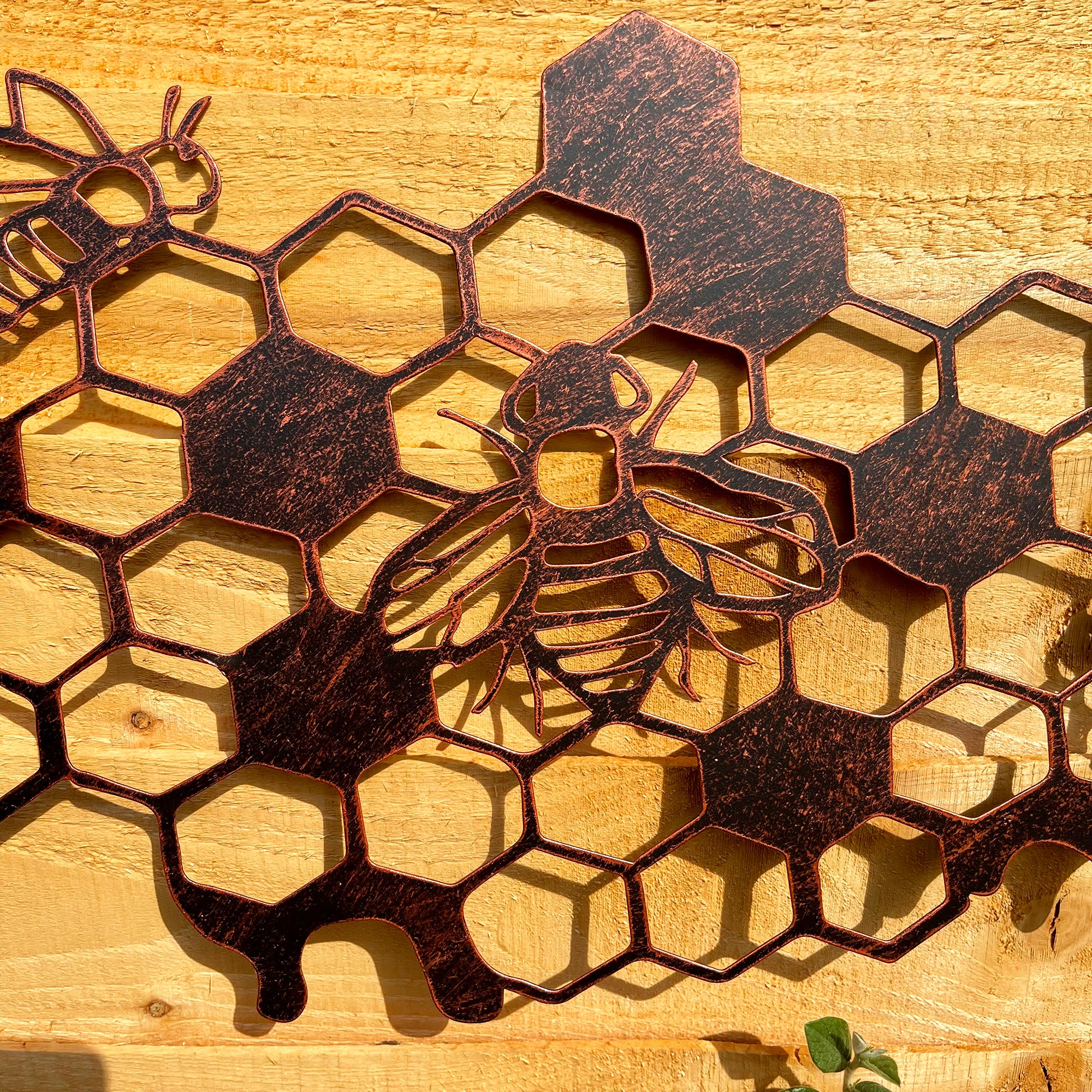 Queen Bee Metal Wall Art - Copper Finish