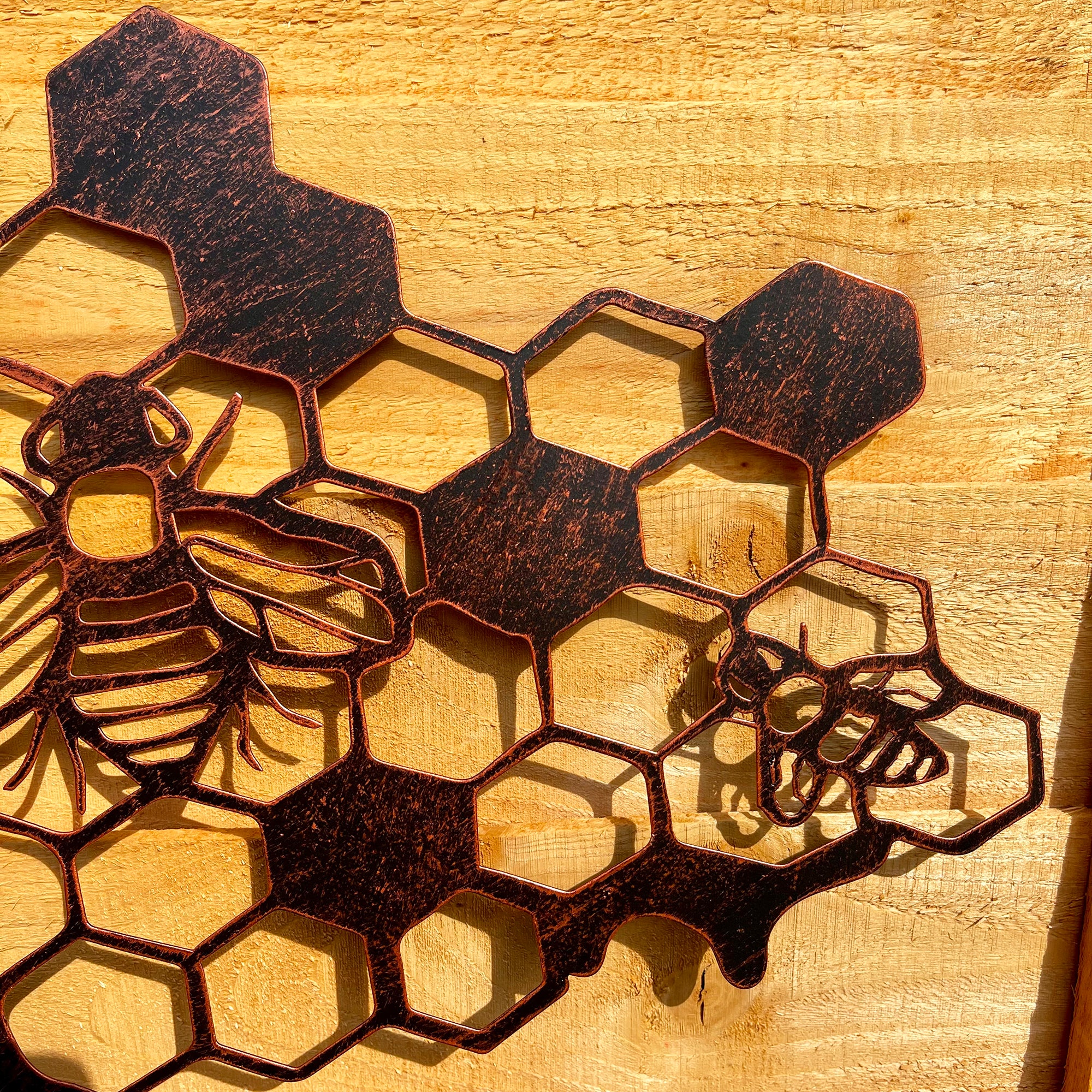 Queen Bee Metal Wall Art - Copper Finish