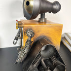 Gelbe quadratische Roboteruhr