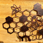 Queen Bee Metal Wall Art - Copper Finish